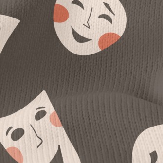 Weird Smiley Mask Stretch Jersey