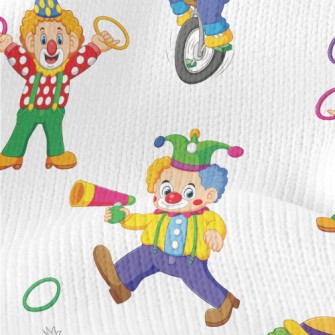 Variety Of Funny Clowns Stretch Jersey