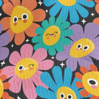 Colorful Sunflowers Stretch Jersey