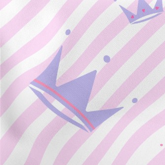 Striped Shiny Crown Lightweight Cotton Poplin