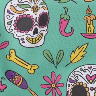 Mexican Classic Skull Lightweight Cotton Poplin