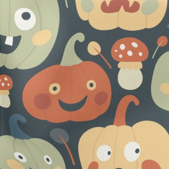 Pumpkin With Changeable Expres Lightweight Cotton Poplin