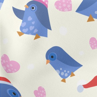 Cute Penguin Family Lightweight Cotton Poplin