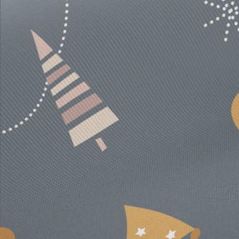 Nordic Style Christmas Tree Midweight Cotton Poplin