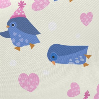 Cute Penguin Family Midweight Cotton Poplin