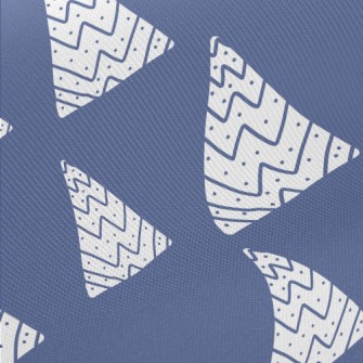 Line Art Mountain Midweight Cotton Poplin