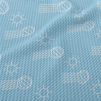 Simple Beach Volleyball Birdseye Piqué