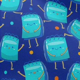 Happy Blue Note Paper Chiffon