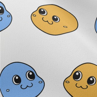 Retro Cute Smiley Face Chiffon