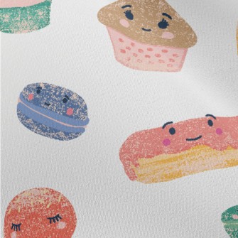 Cute Hand-painted Desserts Chiffon