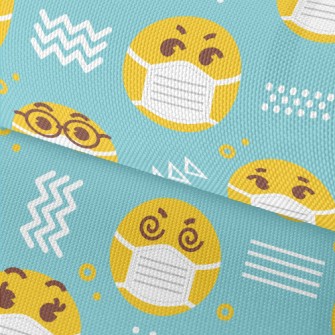 Epidemic Prevention Emoji Waterproof Oxford