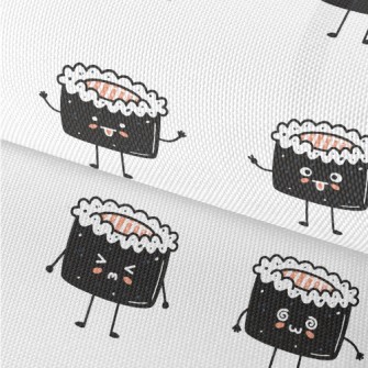 Cute Salmon Sushi Roll Waterproof Oxford