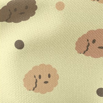 Cartoon Plush Puppy Waterproof Canvas