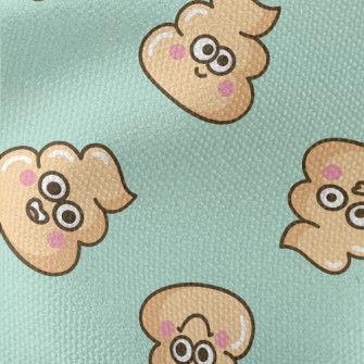 Cartoon Expression Poop Waterproof Canvas