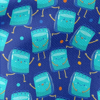 Happy Blue Note Paper Waterproof Canvas