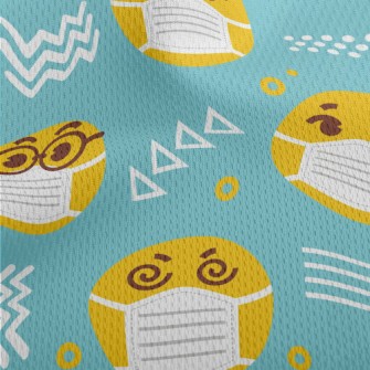 Epidemic Prevention Emoji Athletic Mesh Flat Back