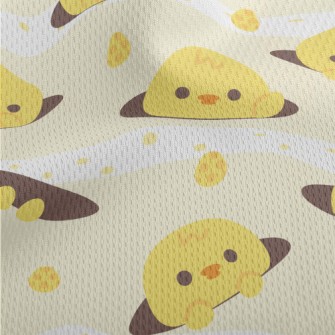 Yellow Chick Hide And Seek Athletic Mesh Flat Back