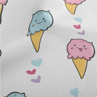 Playful Cone Athletic Mesh Flat Back