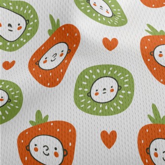 Fruit Dress Up Baby Face Athletic Mesh Flat Back