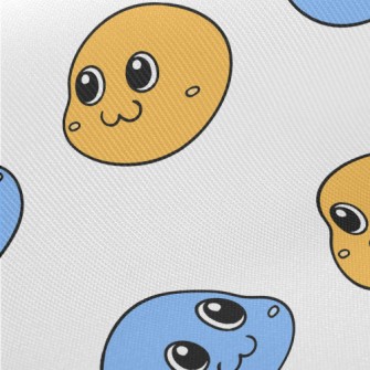Retro Cute Smiley Face Twill