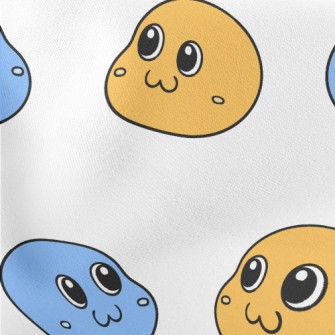 Retro Cute Smiley Face Stretch Ponte