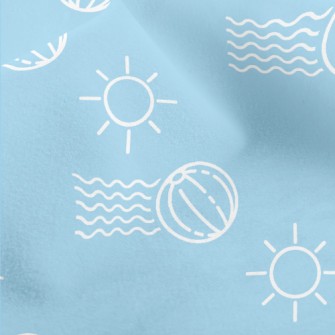 Simple Beach Volleyball Micro Fleece