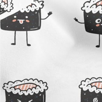 Cute Salmon Sushi Roll Micro Fleece