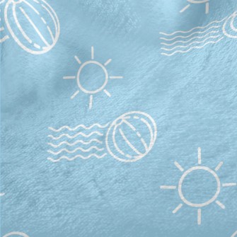 Simple Beach Volleyball Minky