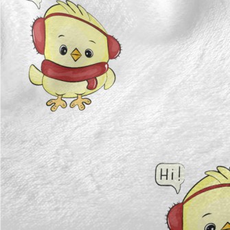 Cute Chick Saying Hello Minky