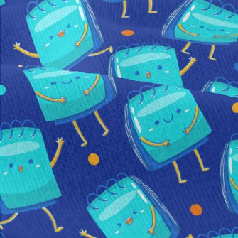 Happy Blue Note Paper Modern Jersey