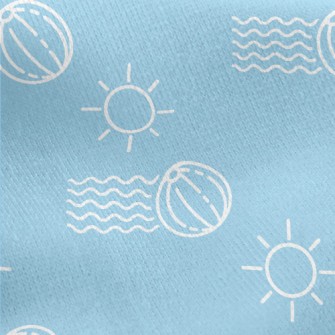 Simple Beach Volleyball Jersey Backed Fleece