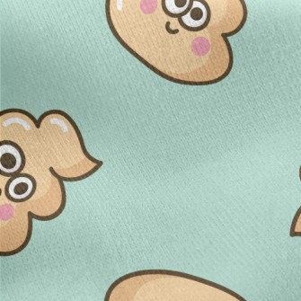 Cartoon Expression Poop Jersey Backed Fleece