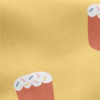 Easter Cake Doodle Jersey Backed Fleece