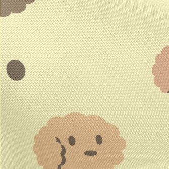 Cartoon Plush Puppy Pongee