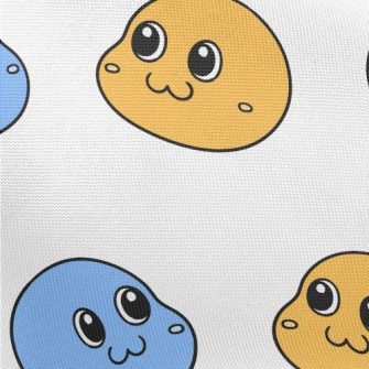 Retro Cute Smiley Face Pongee
