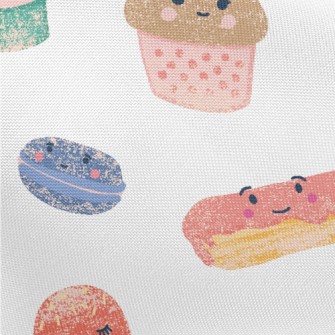 Cute Hand-painted Desserts Pongee