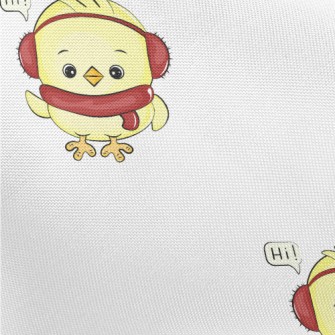 Cute Chick Saying Hello Pongee