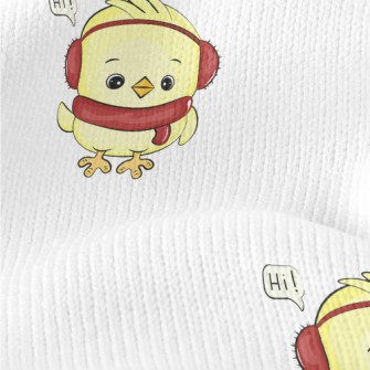 Cute Chick Saying Hello Stretch Jersey