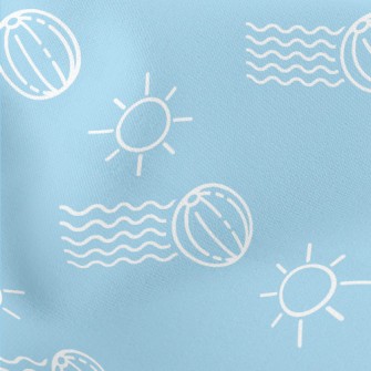 Simple Beach Volleyball Lightweight Cotton Poplin