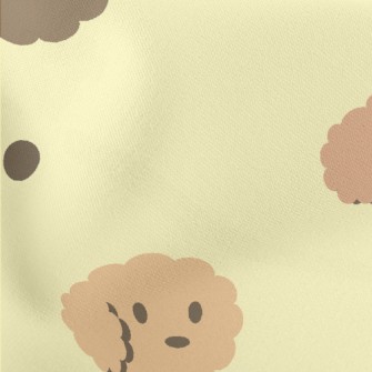 Cartoon Plush Puppy Lightweight Cotton Poplin