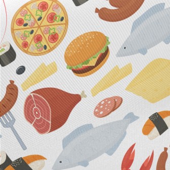 A Hearty Meal Midweight Cotton Poplin