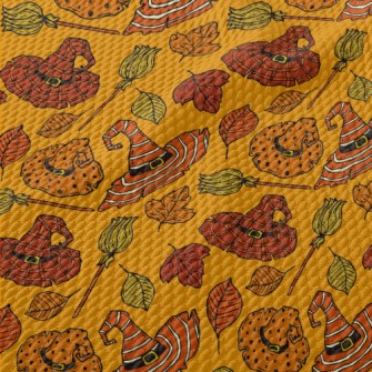 Hand Drawn Patterned Wizard Ha Birdseye Piqué