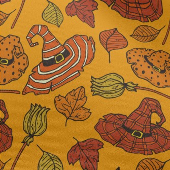 Hand Drawn Patterned Wizard Ha Chiffon