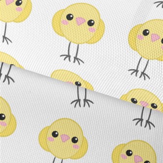 Round Little Yellow Chicken Waterproof Oxford