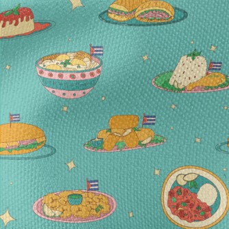 Traditional Cuban Cuisine Waterproof Canvas