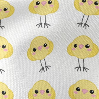 Round Little Yellow Chicken Waterproof Canvas
