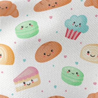 Happy Cute Dessert Waterproof Canvas