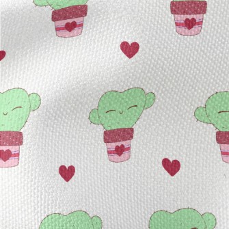 Happy Love Cactus Waterproof Canvas