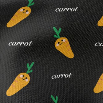 Hand Drawn Cartoon Carrot Waterproof Canvas