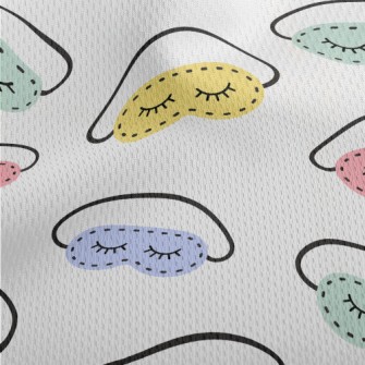 Hand-painted Colorful Eye Mask Athletic Mesh Flat Back